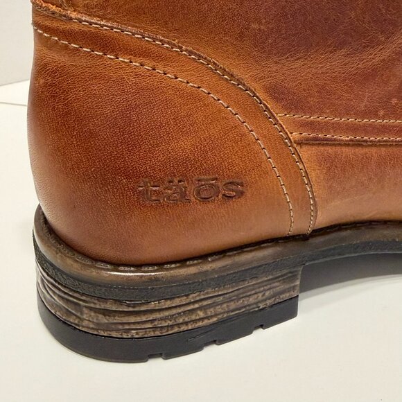 TAOS Women’s “Cutie” Brown Leather Lace-Up Zip-Up Ankle Boots (Size 7-7.5) - Picture 4 of 14